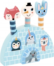 Drevená hra zvieratká Island