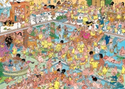 Puzzle JUMBO Jan van Haasteren - Trochu iné wellness 1000 dielikov