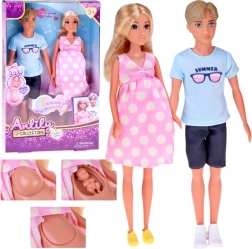 Rodinný set bábik – mamička v očakávaní, otecko a bábätko