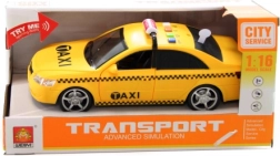 Plastové taxi na batérie so svetlami a zvukmi