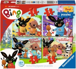Moje prvé puzzle Bing – zábava s priateľmi 4v1 (2–5 dielikov) RAVENSBURGER