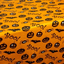 Halloweenský flanelový obrus 132 × 178 cm