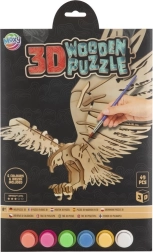 MOXY drevené 3D vyfarbovacie puzzle – orol