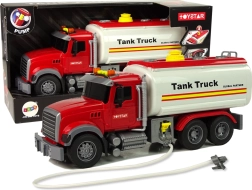 Biely cisternový kamión Truck Zvuky Svetlá