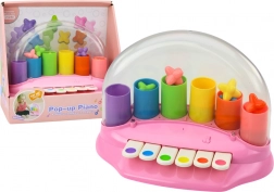 Interaktívne ružové pianinko s vystreľujúcimi hviezdičkami