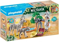 Playmobil Wiltopia safari výprava s fotografkou a zebrami