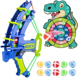 Wopie zábavný set na šípky s prísavkami Dino 2v1