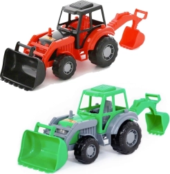 Plastový traktor s nakladačom a bagrom