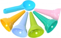 Sada farebných formičiek na zmrzlinové kornútiky s naberačkou