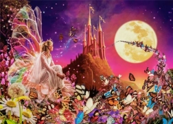 Puzzle 260 dielikov Fairy Fantasies – víly, motýliky a zámok