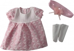 Ružové šaty pre bábiky 40 - 43 cm