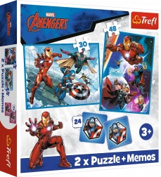 Puzzle 2v1 a pexeso MARVEL The Avengers