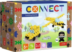 Stavebnica Trefl Connect 2v1 lietadlo a jeep, 94 dielikov