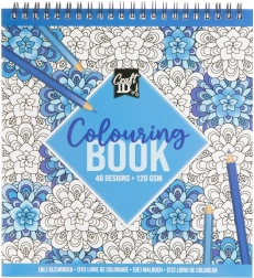 Kniha omaľovánok Modrá 21x20 cm