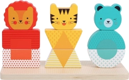 Petite Collage drevené skladacie puzzle so zvieratkami