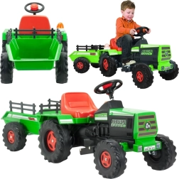 Injusa detský elektrický traktor basic 6v s prívesom