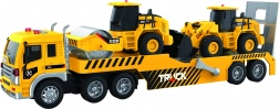 Auto ťahač so stavebnými strojmi s efektmi 48 cm