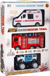záchranný tím – sada 3 vozidiel