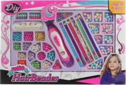 vlasové štúdio s elektrickým zapletačom a korálkami pre deti