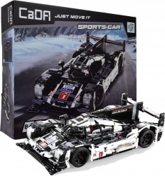 Stavebnica CADA športové závodné auto 48 cm, čierne, 1586 dielikov