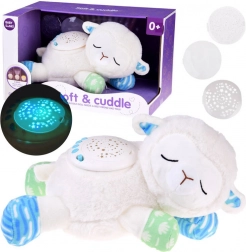 Projekčná lampa maskot ovečka macko hviezdy uspávanky šum ZA4797