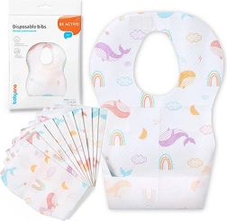 Jednorazové detské podbradníky BABYONO, 10 ks