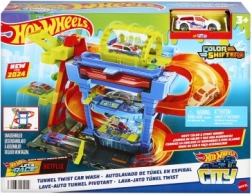 Hot Wheels City autoumyváreň Color Shifters s otočným tunelom