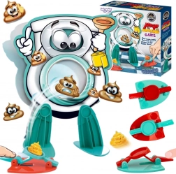 Woopie rodinná zručnostná hra Streľba bobkov do záchoda