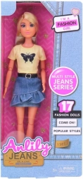 Bábika Lili v Džínsovej Sukni 30 cm