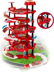 XXL Hasičská garáž - 5 úrovní + herná podložka, 82 dielikov