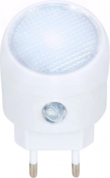 Nočné LED svetlo do zásuvky so súmrakovým senzorom, biele