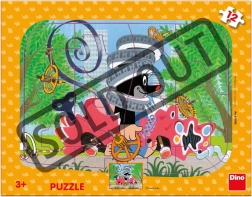 Puzzle Krtko opravár – doskové puzzle so špeciálnymi tvarmi, 15 dielikov