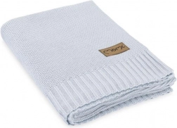 Detská pletená deka MoMi HUG sivá