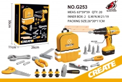 Žltá sada malého kutila s batôžkom