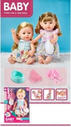 Bábika s dlhými vlasmi a doplnkami 33 cm