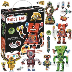 kreatívne puzzle 63 dielikov – robot lab