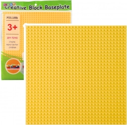 Stavebná Doska Pre Kocky Žltá 25,5x25,5 cm