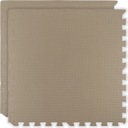 Penená podlahová podložka HUMBI 120 × 60, veľké vodoodolné puzzle, 2 ks, svetlo béžová