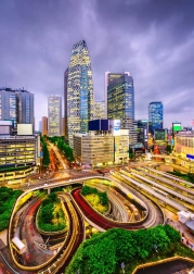 Puzzle Štvrť Niši-Šindžuku, Tokio 1000 dielikov