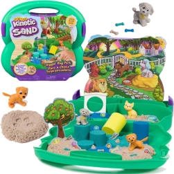 Kinetic Sand Diggin’ Dog Park prenosná sada s pieskom a psíkmi