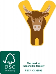 Small Foot drevené písmeno Y