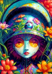 Enjoy puzzle Kvetinová bojovníčka 1000 dielikov