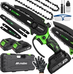 Aku reťazová píla MalTec MasterCut 800 W, lišty 4" a 6" - 1 kus