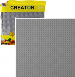 Stavebná podložka pre kocky, sivá 25,5 × 25,5 cm