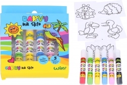 Sada farieb na sklo 5+1 s kontúrou