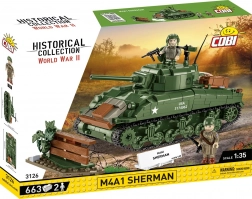 Stavebnica tanku M4A1 Sherman 1:35 – 663 dielikov