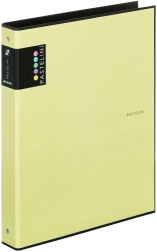 Zakladač A4 PASTELINI žltý, 4‑krúžkový laminovaný