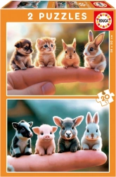 Educa Puzzle Malé zvieratká 2x20 dielikov