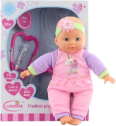 Bábätko Doktorka s Mäkkým Telíčkom na Batérie