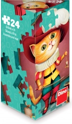 Dino puzzle Kocúr v čižmách 24 dielikov